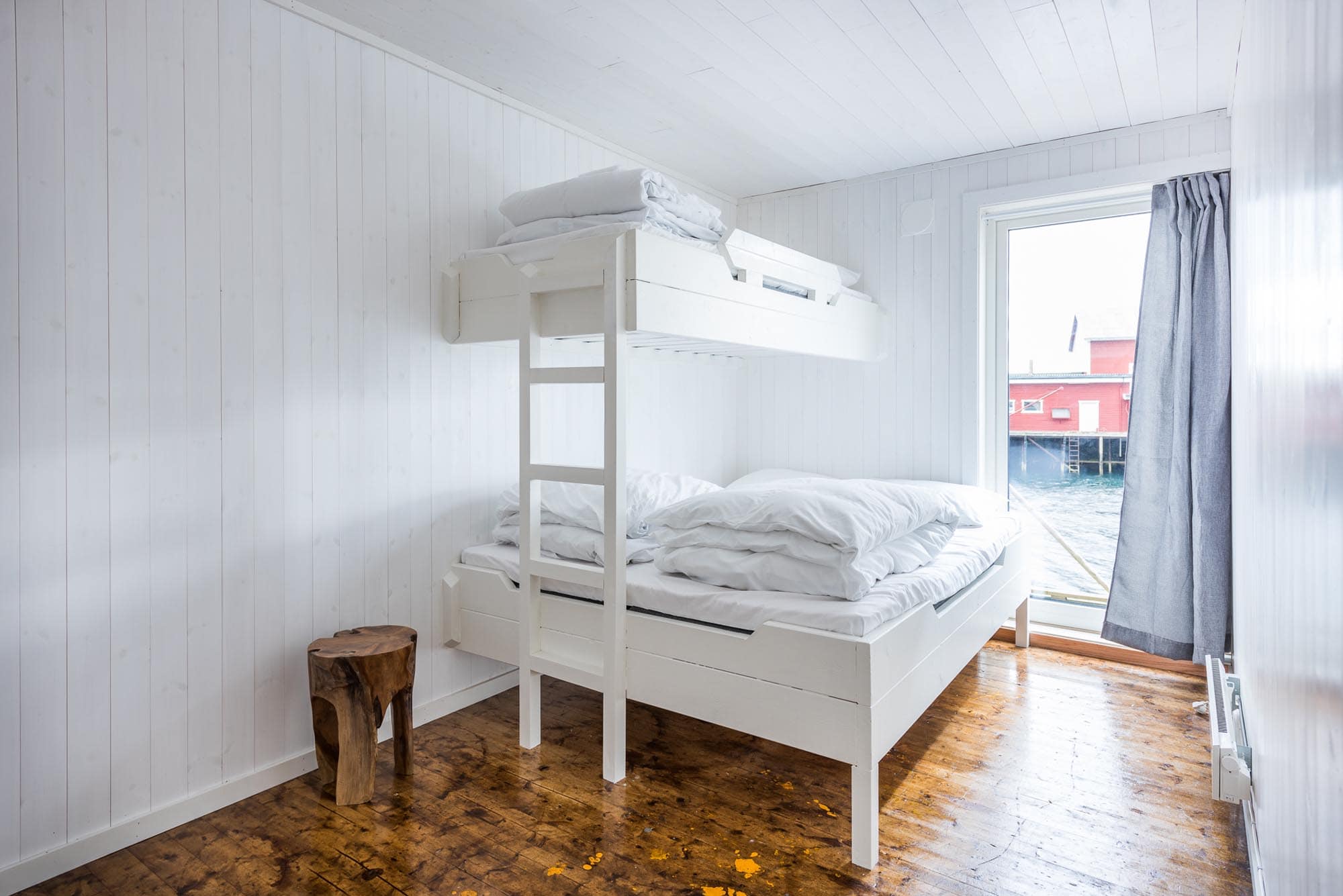 Accommodation rental in fisherman cottages at Ballstad